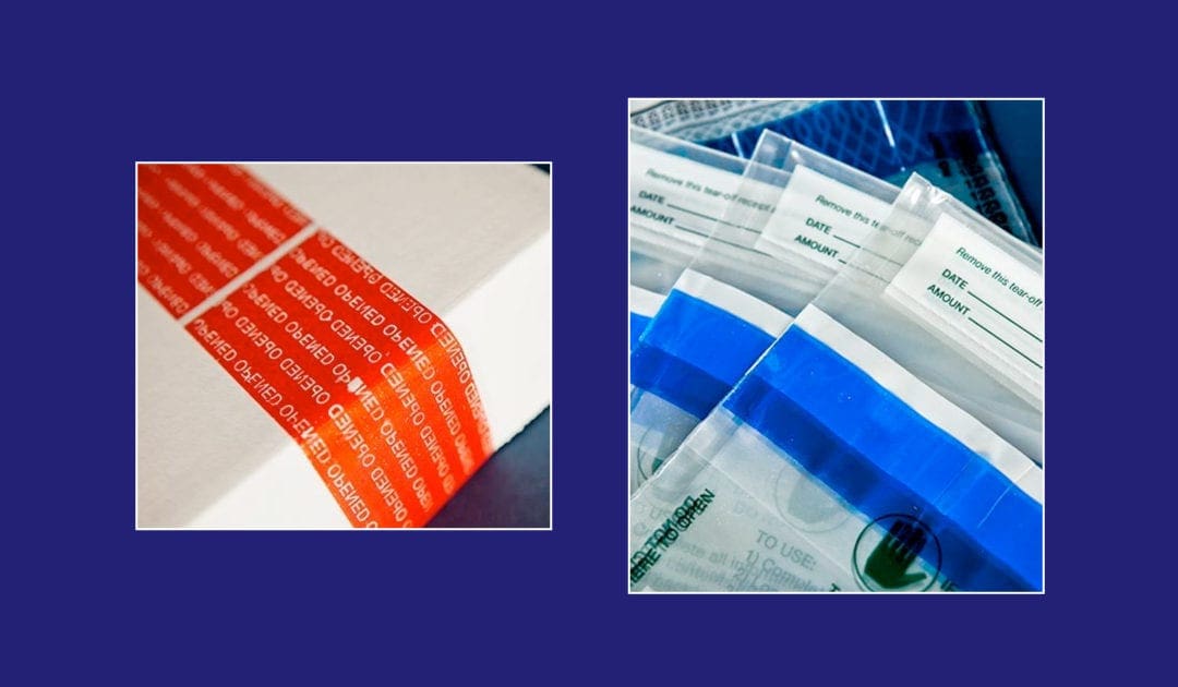 Infinity Tapes offers a wide array of Tamper Evident Tapes and Label stock that are designed to leave a message behind when removed from the plastic bag, corrugated box, or object it is applied to