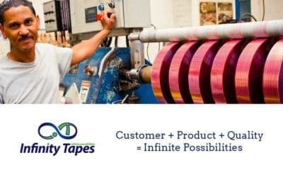 Infinity Tapes provides custom tape solutions to meet your needs and takes great pride in providing our customers with the highest quality products and customer service.