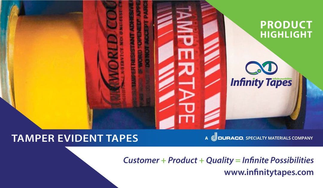 Tamper Evident Tapes from Infinity Tapes offer an added level of extra security for your custom hidden graphic message needs. Learn more about our HG53-6 series of tapes!